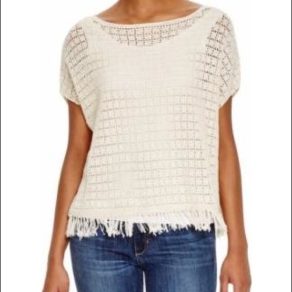 Cream poncho